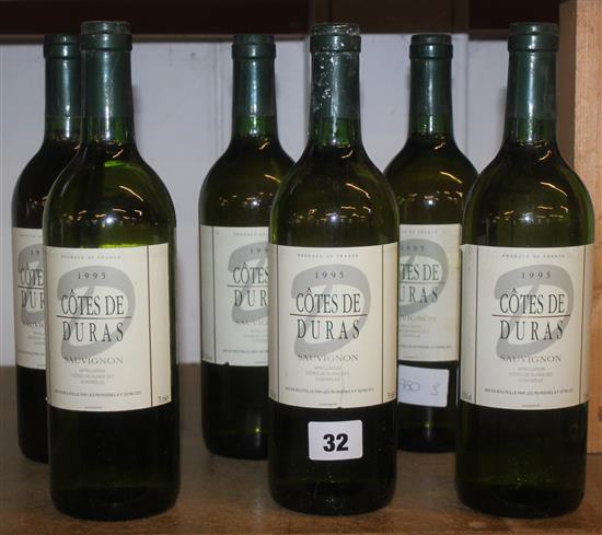 6 bottles Cotes de Duras Sauvignon Blanc